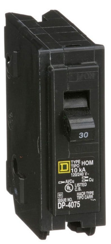 Square D HOM130 Miniature Circuit Breakers (MCBs)