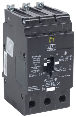 Square D EGB34035 Miniature Circuit Breakers (MCBs)