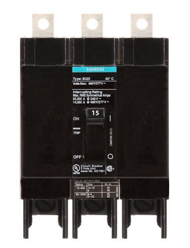 Siemens BQD315 Miniature Circuit Breakers (MCBs)