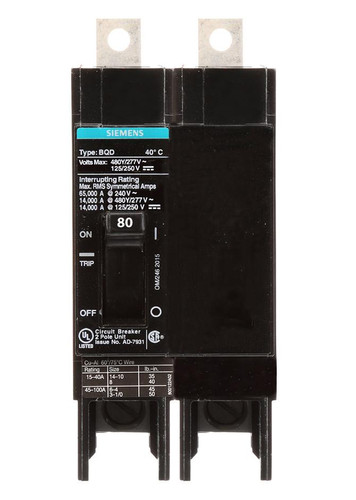 Siemens BQD280 Miniature Circuit Breakers (MCBs)