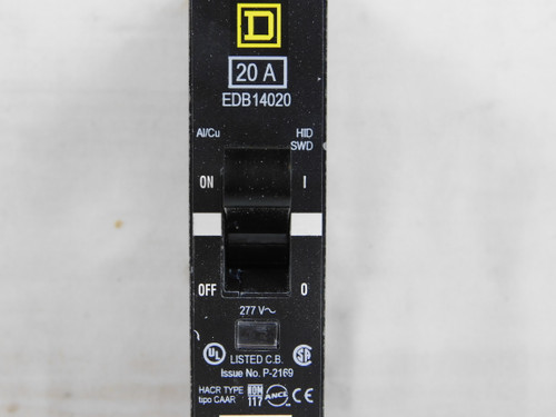 Square D EDB14020 Miniature Circuit Breakers (MCBs)