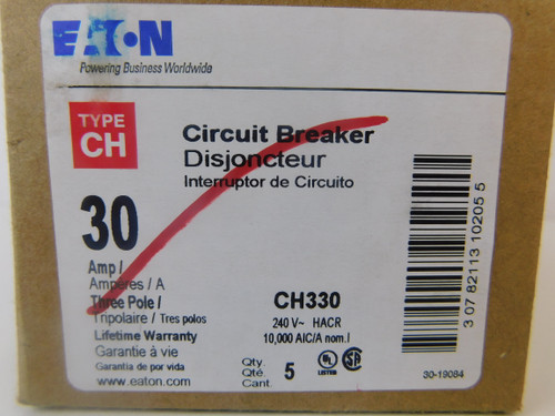 Eaton CH330 Miniature Circuit Breakers (MCBs)
