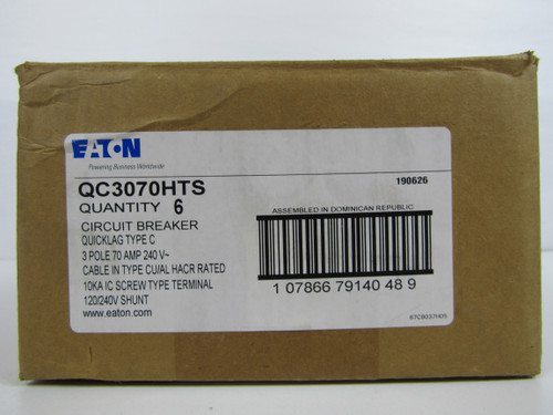 Eaton QC3070HT Miniature Circuit Breakers (MCBs)