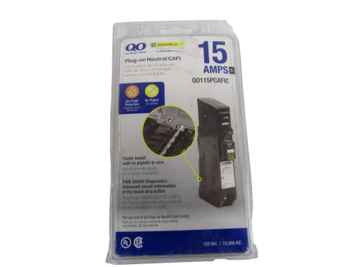 Square D QO115PCAFIC Miniature Circuit Breakers (MCBs)