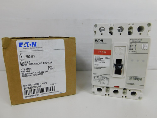 Eaton FD3125 Molded Case Breakers (MCCBs)