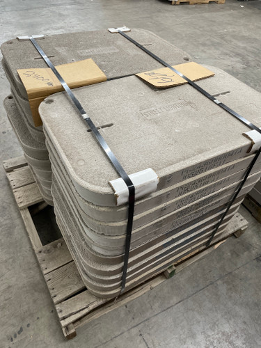 Quazite (Hubbell) Cover with 2 Bolt, Polymer Concrete, 22,500 lb. Test Load, "Street Lighting" Logo, 35-5/8 L x 24 W x 3 D in. x20 (Pallet Lot)