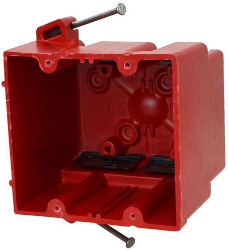 Allied Moulded Products 2302-NKRED Non-Metallic Sheathed Cable Electrical Box