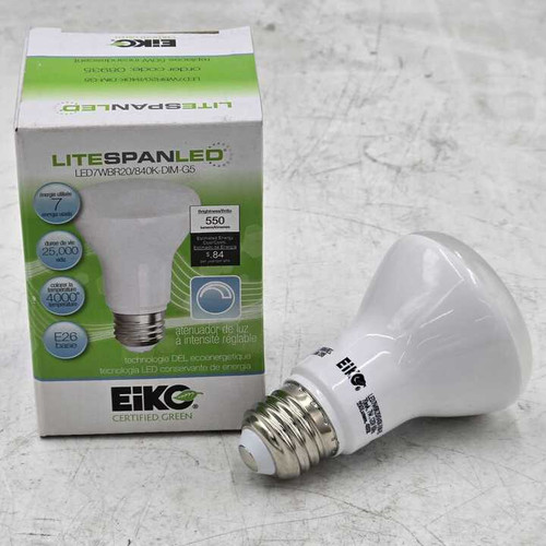 Eiko Ltd. LED7WBR20/840K-DIM-G5 LED Bulbs