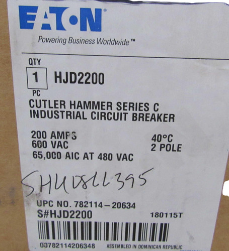 Eaton HJD2200 Molded Case Breakers (MCCBs)