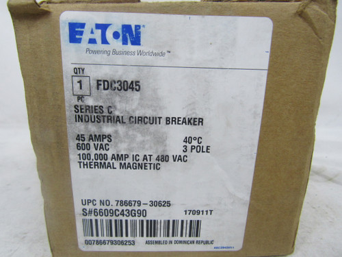 Eaton FDC3045 Molded Case Breakers (MCCBs)