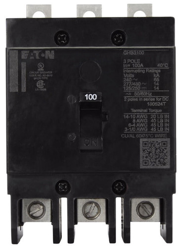 Eaton GHB3030 Molded Case Breakers (MCCBs)