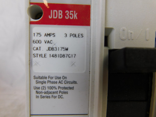 Eaton JDB3175W Molded Case Breakers (MCCBs)
