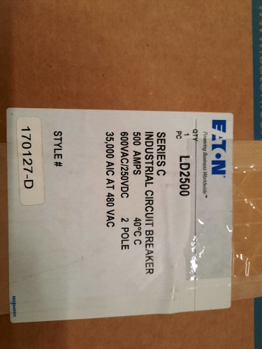 Eaton LD2500 Molded Case Breakers (MCCBs)
