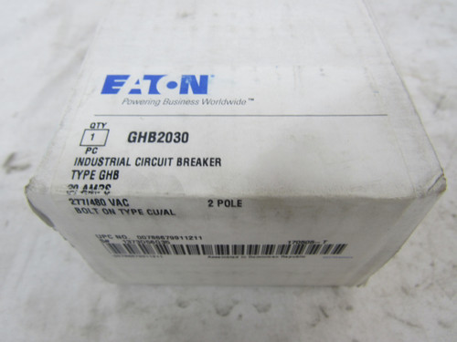 Eaton GHB2030 Molded Case Breakers (MCCBs)