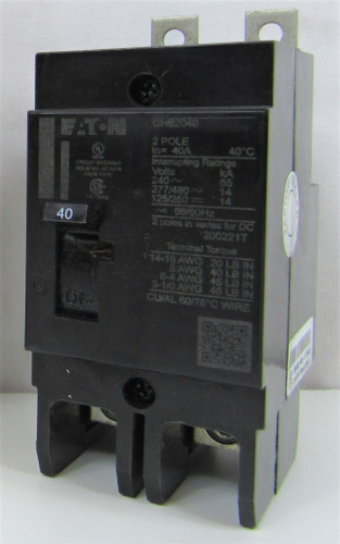 Eaton GHB2040 Molded Case Breakers (MCCBs)