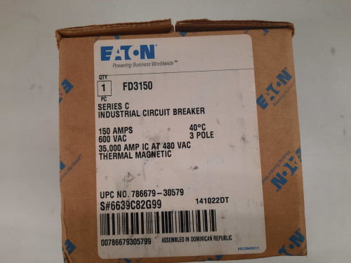 Eaton FD3150 Molded Case Breakers (MCCBs)