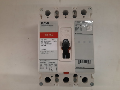 Eaton FD3150 Molded Case Breakers (MCCBs)