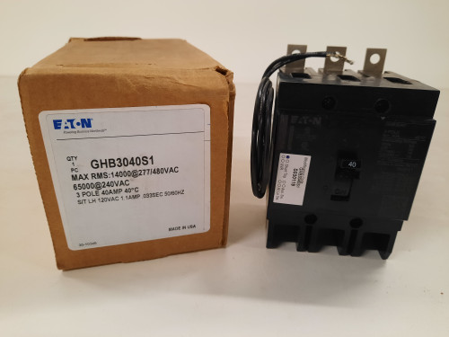 Eaton GHB3040S1 Molded Case Breakers (MCCBs)