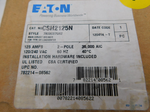 Eaton CSH2125N Main Breakers