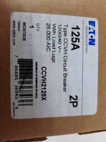Eaton CCVH2125X Main Breakers