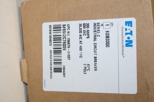 Eaton KDB3300 Molded Case Breakers (MCCBs)