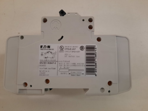 Eaton FAZ-C10/2-NA-DC Din Rail Mounted Circuit Breakers