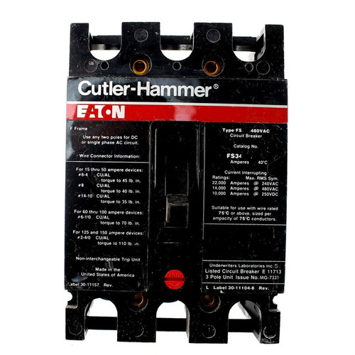 Cutler-Hammer FS320020A Molded Case Breakers (MCCBs)