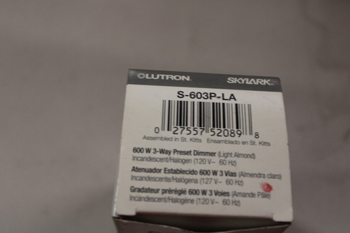 Lutron Electronics S-603P-LA Dimmer Switch