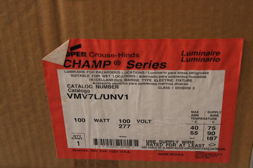 Crouse-Hinds VMV7L/UNV1 Other Lighting Fixtures/Trim/Accessories EA