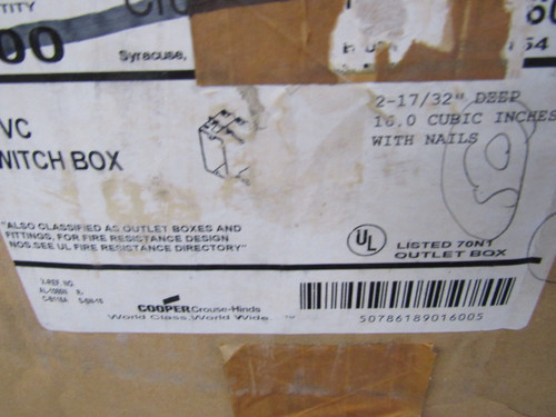 Eaton TP1600 Outlet Boxes/Covers/Accessories