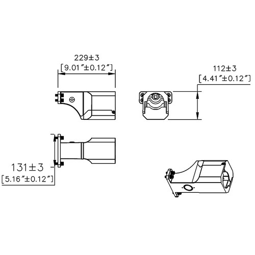 RAB A17-RW ARM Lighting Poles/Standards/Brackets & Crossarms