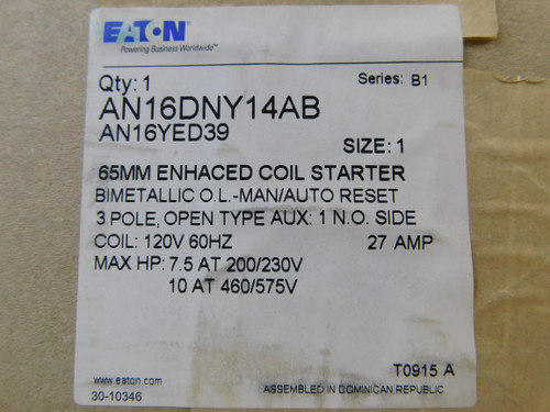 Eaton AN16DNY14AB Starters