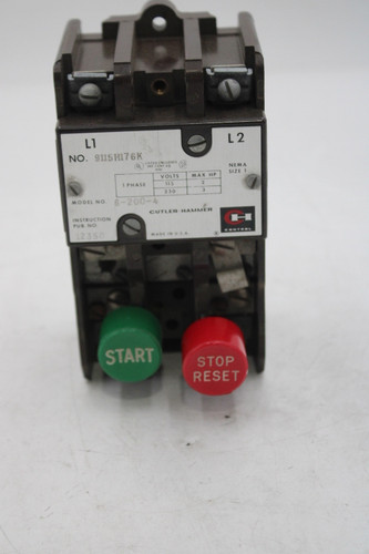 Cutler-Hammer 9115H176K Manual Starters