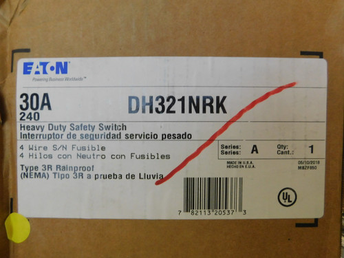 Eaton DH321NRK Heavy Duty Safety Switches