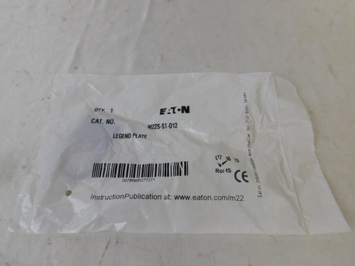 Eaton M22S-ST-D12 Contact Blocks and Other Accessories