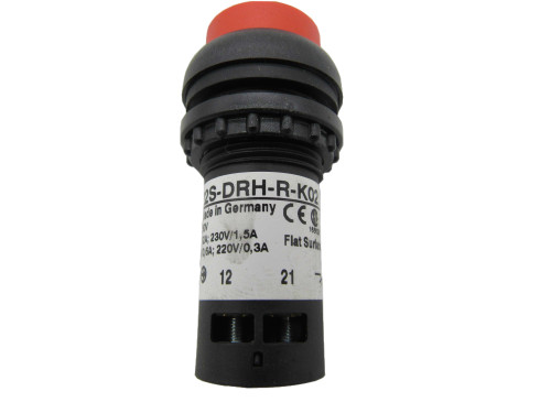 Eaton C22S-DRH-R-K02 Pushbuttons Non-Illuminated 2NO Red