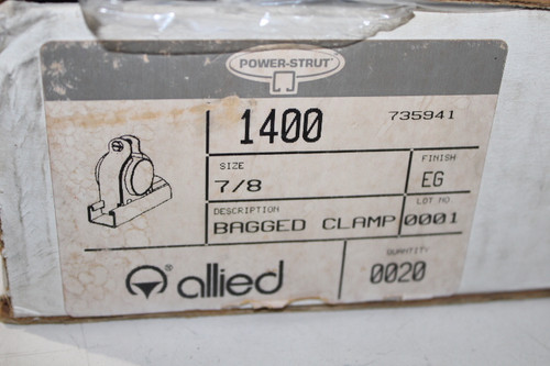 Power Strut PS-1400-7/8 Conduit Clips/Clamps/Hangers