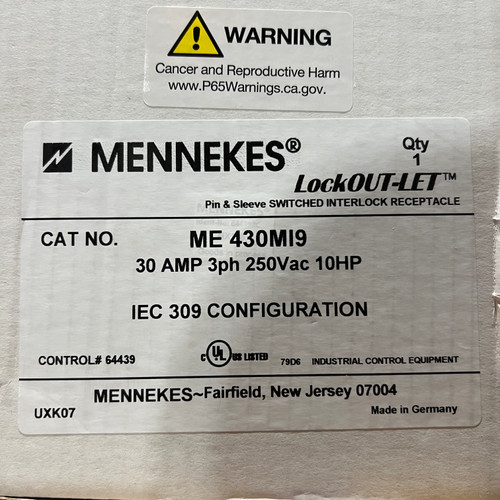 MENNEKES ME-430MI9 Other Safety Switches and Disconnects