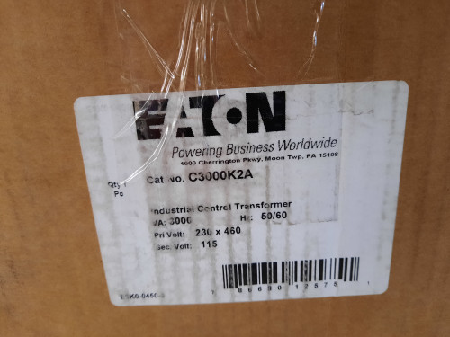 Eaton C3000K2A Control Transformers