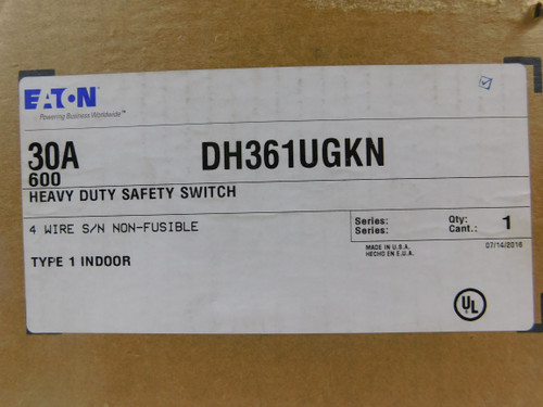 Eaton DH361UGKN Safety Switches