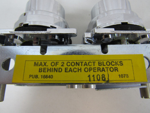 Eaton 10250TA66 Pushbuttons Station 2 Button Black/Green NEMA 4X