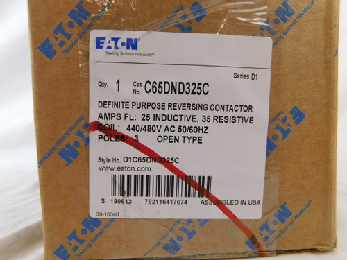Eaton C65DND325C Definite Purpose Contactors