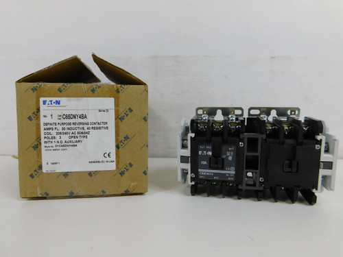 Eaton C65DNY4BA Other Contactors 3P 30A 240V 50/60Hz 1NO