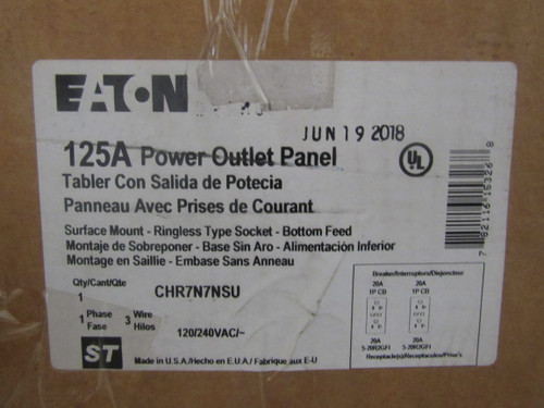 Eaton CHR7N7NSU Power Outlet Panels