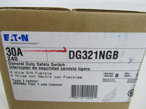Eaton DG321NGB General Duty Safety Switches