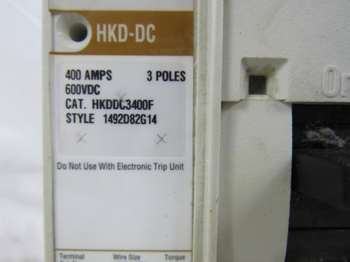 Eaton HKDDC3400 Molded Case Breakers (MCCBs)