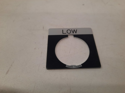 Eaton 10250T-S36B Pushbuttons Legend Plate Black