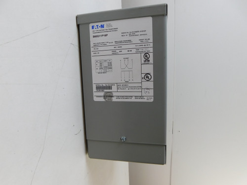 Eaton S60G11P16P Dry Type Transformers Encapsulated Transformer 600V 1Ph NEMA 3R 1.5kVA