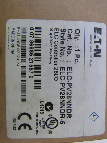 Eaton ELC-PV28NNDR Programmable Logic Controllers (PLCs) Controller EA 28 I/O 16 Input DC  12 Output Relay