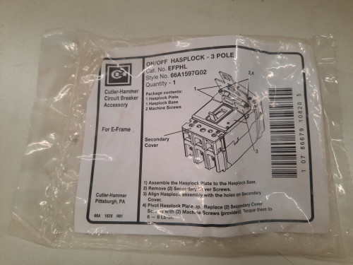 Eaton EFPHL Circuit Breaker Accessories